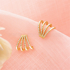 Элегантные серьги-гвоздики из стерлингового серебра в форме когтя s925 OZ6040