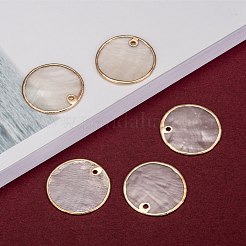 Подвески из натуральных ракушек Capiz&nbsp;SHEL-T012-07A