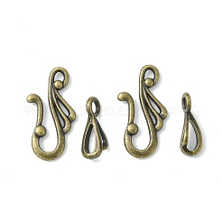 Tibetischen Stil Haken und Ösen Verschlüsse&nbsp;X-MLF1157Y-NF