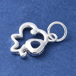 925 Sterling Silber chinesischer Tierkreis Umriss Charm&nbsp;STER-P066-02S-11