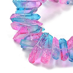 Fili di perle di quarzo naturale tinto&nbsp;G-G791-14I