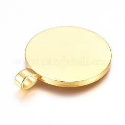 Pendente in lega basi per cabochon&nbsp;PALLOY-S602-G-FF
