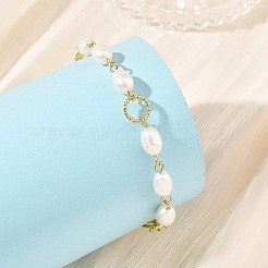 Armbänder aus natürlichen Süßwasserzuchtperlen&nbsp;BJEW-JB14331
