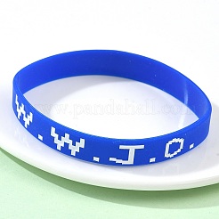 Силиконовые браслеты из ниток&nbsp;BJEW-C143-01