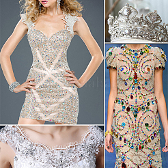 72 шт. 3-х видов нерегулярных ромбов из стекла GLAA-GO0001-14