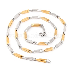 Ожерелья из прямоугольной цепочки из нержавеющей стали 304 для женщин&nbsp;NJEW-G140-05GP