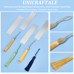 Пустые закладки из матовой нержавеющей стали AJEW-UN0001-46