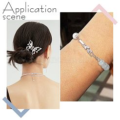 10 шт. застежки для часового ремешка из латуни с прозрачным кубическим цирконием KK-SC0003-11P