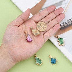 Естественно druzy агат подвески G-Q494-76