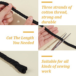 10м двухслойный плетеный хлопковый шнур OCOR-HY0001-50