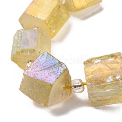 Elettrodeposte perle di quarzo naturale fili&nbsp;G-G767-02-23