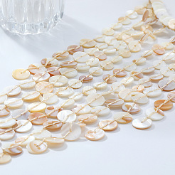 Ожерелья-нагрудники из хлопковой веревки с длинными кисточками из смоляных дисков и цепочками на концах из сплава для женщин FS-WG31146-01