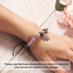 Трубчатые полые шарики сплава тибетский стиль TIBEB-KS0001-04AS