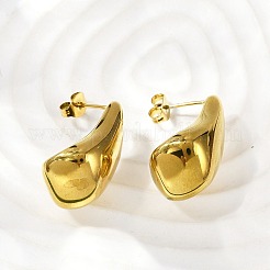 Серьги-гвоздики в форме капли из нержавеющей стали 304 для женщин&nbsp;EJEW-S272-03G