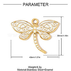 Подвески из нержавеющей стали 304 с эмалью&nbsp;STAS-OY006-64G