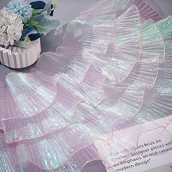 6 ярд лазерная плиссированная кружевная отделка из полиэстера OCOR-BC0006-11D