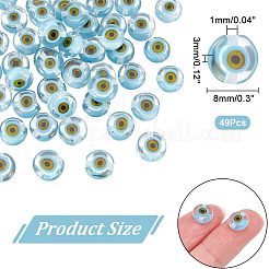 1 нить бусины лэмпворк ручной работы от сглаза LAMP-NB0001-69