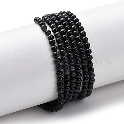 Натуральный голубой тигровый глаз бисер нитей G-Z116-A08-3mm