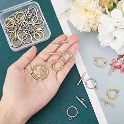 20 комплект из 2-х цветных застежек-тоглов из нержавеющей стали марки 304 STAS-UN0043-43