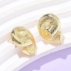 Латунь серьги EJEW-Q017-06G