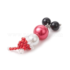 Pendentifs en perles de verre sur le thème de Noël&nbsp;PALLOY-MZ00818-01