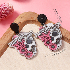 Boucles d'oreilles à tige en acrylique créatives de dessin animé&nbsp;GY5082-4