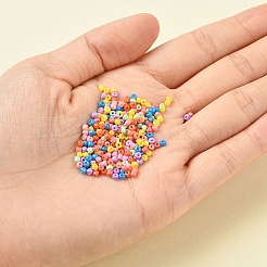 3500 шт. 7 цвета 12/0 стеклянные круглые бусины с краской для выпечки&nbsp;SEED-YW0001-26