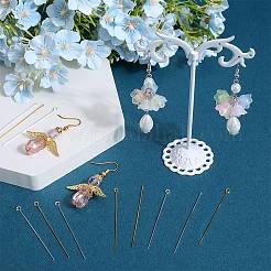 600 шт. 4 шт. латунных штифта с плоской головкой и штифт с ушком&nbsp;KK-SC0005-23