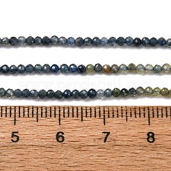 Нити из натуральных сапфировых бусин градиентного цвета G-F803-A01-01A