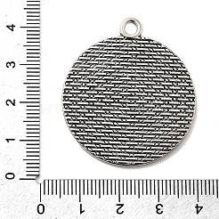 Тибетском стиле сеттинги сплав цинка кулон кабошон TIBEP-M004-08AS-RS