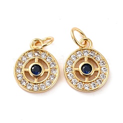 Латунные микро проложить кубического циркония подвески&nbsp;ZIRC-P092-005G-RS