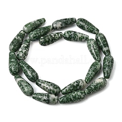 Natürliche grüne Fleck Jaspis Perlen Stränge&nbsp;GG-CBA0487-B03-8x21mm