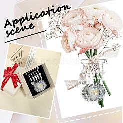 Набор для самостоятельного изготовления заготовок для подвесок-брошей с имитацией жемчуга и бусинами&nbsp;DIY-SC0025-59