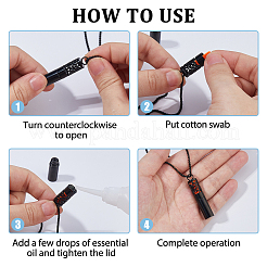 2 шт. 2 стиля ожерелья из нержавеющей стали в виде флаконов духов&nbsp;NJEW-FH0001-30A