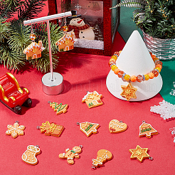 44 шт. 11 стиля рождественских пластиковых подвесок FIND-SC0011-38