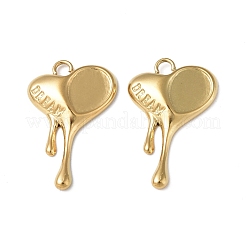 Ионное покрытие (ip) нержавеющая сталь 304 подвеска кабошон оправа STAS-C066-26G