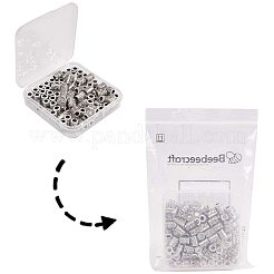 Сплавочные овальные бусины тибетского стиля &nbsp;TIBEB-PH0004-28AS