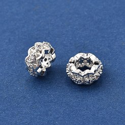 Латунные микро проложить Цирконий Европейский бисером KK-C106-12S