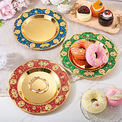 1 шт. железная плоская круглая панель-дисплей для ароматизатора AJEW-MB0001-13C