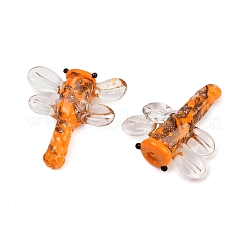 Прозрачные бусины лэмпворк&nbsp;FOIL-I017-01