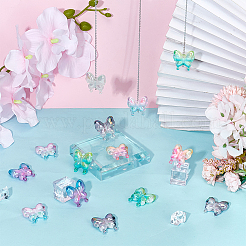 24шт 6 стиля УФ-покрытие непрозрачные акриловые бусины&nbsp;FIND-GO0004-08