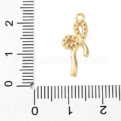 Латунные микропаве прозрачные подвески с фианитом KK-V016-17G