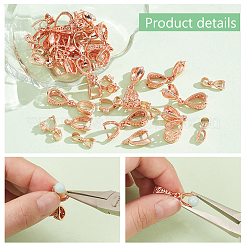 54 шт. 9 стиля латунных петель для колки льда для изготовления подвесок KK-PH0009-96