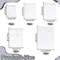 50 шт. 5 шт. ПВХ-пакеты с застежкой-молнией&nbsp;ABAG-WR0001-10