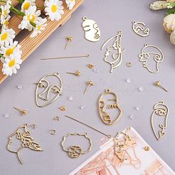 Набор для изготовления сережек с абстрактным лицом своими руками&nbsp;DIY-SZ0008-67