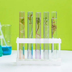 8шт 4-х цветная прозрачная акриловая пробирка AJEW-OC0003-95