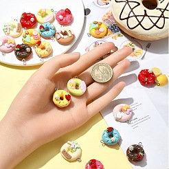 20шт 10 цвета непрозрачной смолы имитация еды подвески CRES-YW0001-31