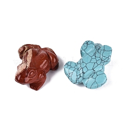 Set di statuette di rane in pietre preziose miste&nbsp;G-Q615-11