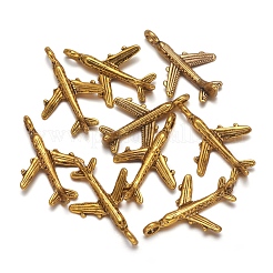 Tibetischer stil Aluminium Anhänger & Charms&nbsp;TIBEB-A101638-AG-FF