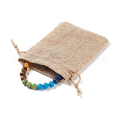 Браслеты из натурального смешанного камня и смолы&nbsp;BJEW-JB03907-01